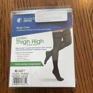 New in packaging Advanced Ortho nude colored Ladies thigh highs